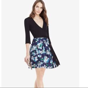 Diane Von Furstenberg Jewel floral wrap dress